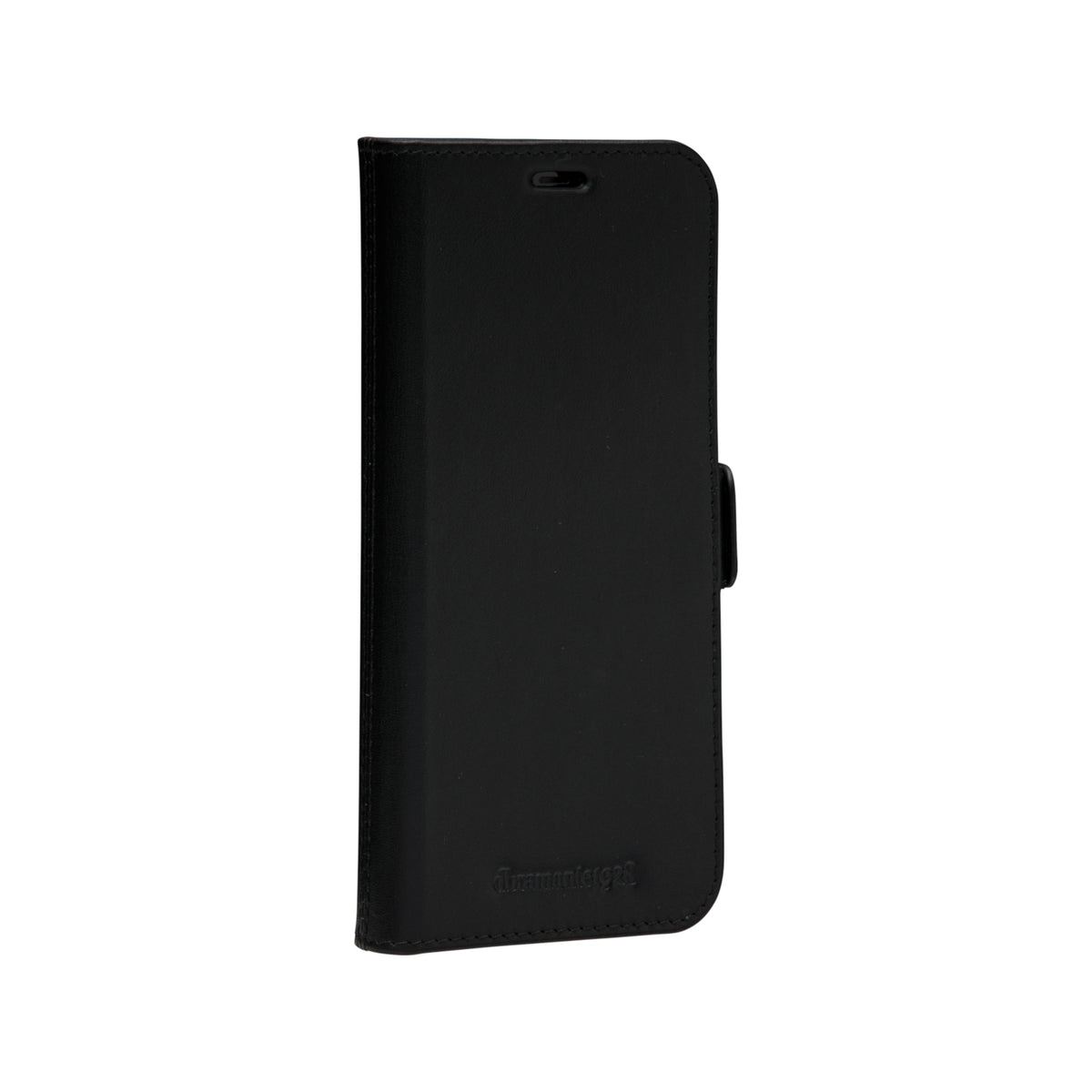 Étui iPhone 12/12 Pro en cuir pleine fleur noir | DBRAMANTE1928