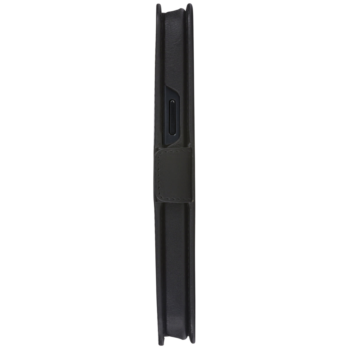 Étui iPhone 12/12 Pro en cuir pleine fleur noir | DBRAMANTE1928