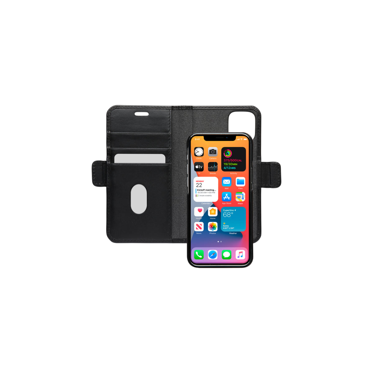 Étui iPhone 12 mini cuir noir DBRAMANTE1928