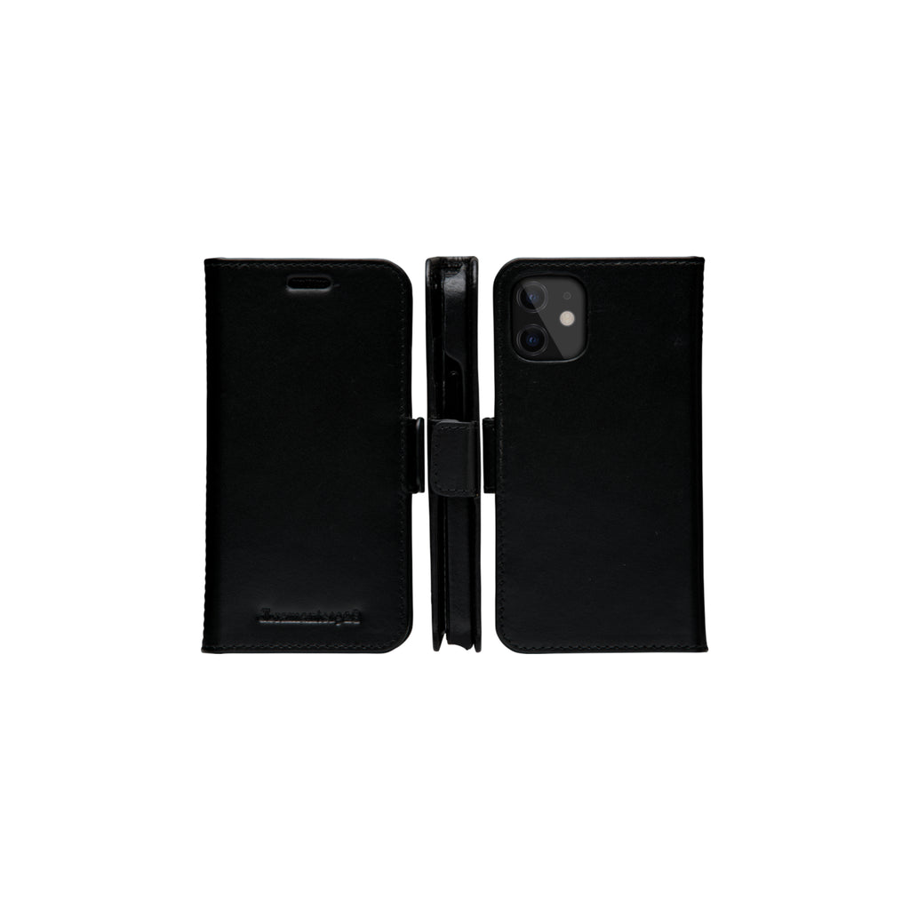 Étui iPhone 12 mini cuir noir DBRAMANTE1928