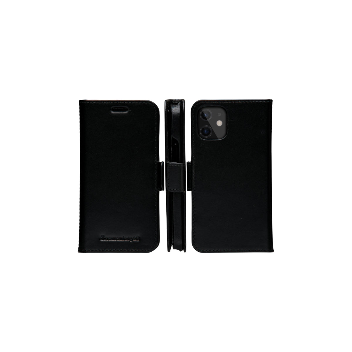 Étui iPhone 12 mini cuir noir DBRAMANTE1928