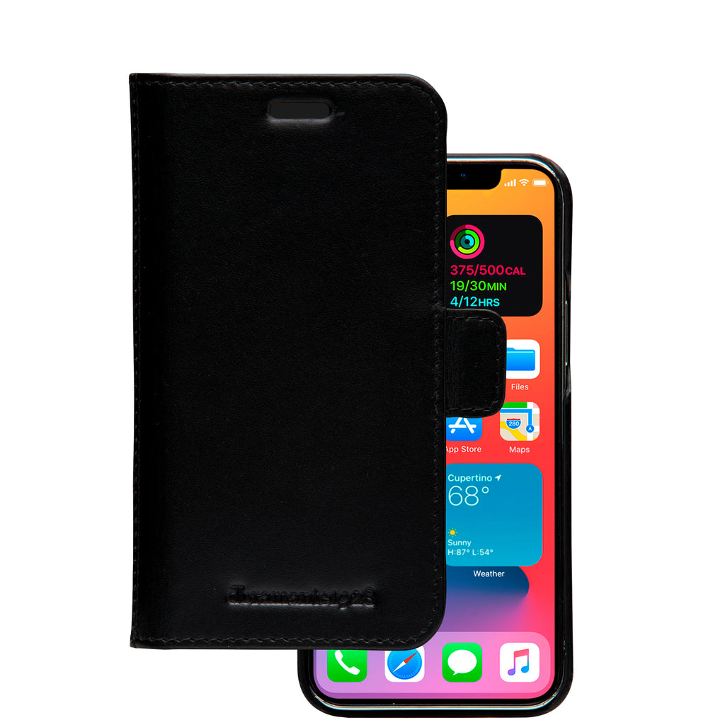 Étui iPhone 12 mini cuir noir DBRAMANTE1928