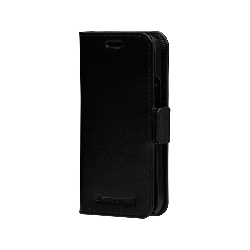 Étui iPhone 12 mini cuir noir DBRAMANTE1928