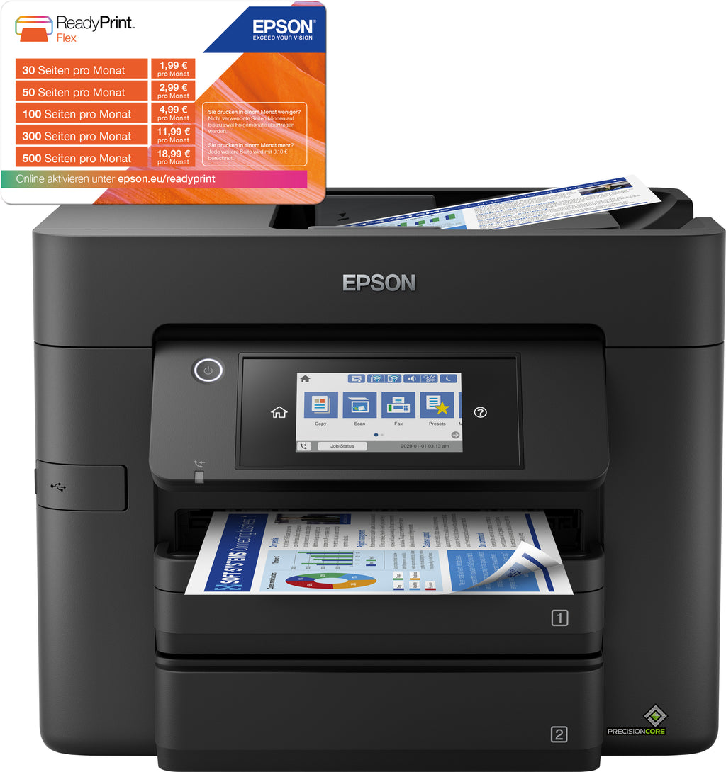 Imprimante Epson WF-4830DTWF - Multifonctions couleur 25 ppm
