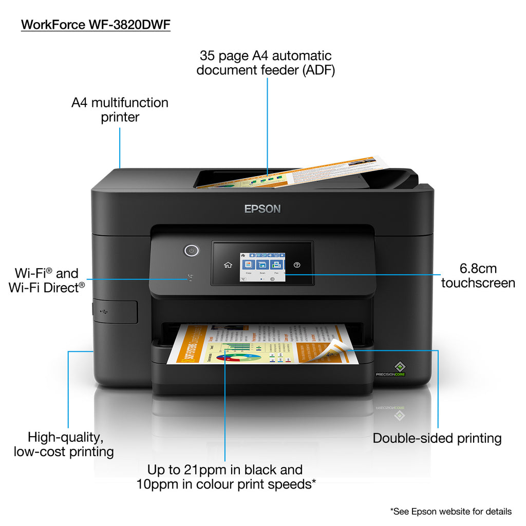 Epson WF-3820DWF : Imprimante tout-en-un pro | Achat