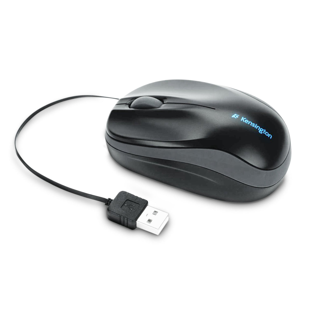 Souris filaire Kensington Pro Fit Retractable Mobile - USB Noir
