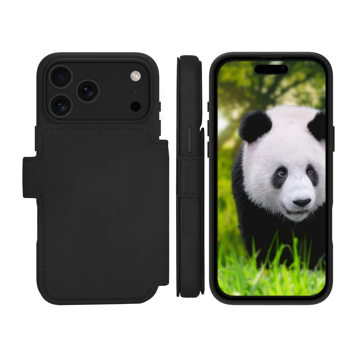Étui iPhone 17 Pro Max MagSafe cuir noir DBRAMANTE1928