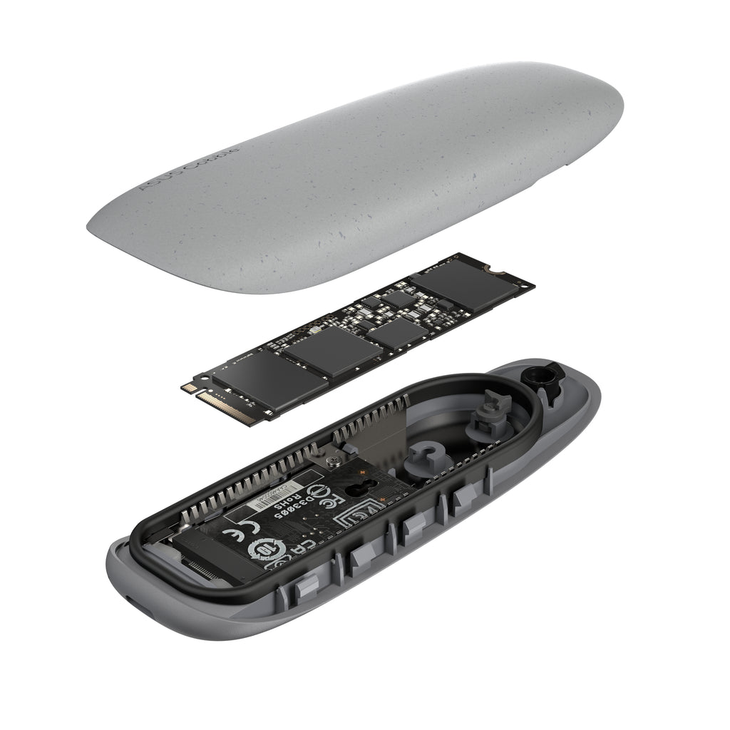 Boîtier externe ASUS Cobble M.2 NVMe USB-C 3.2 gris