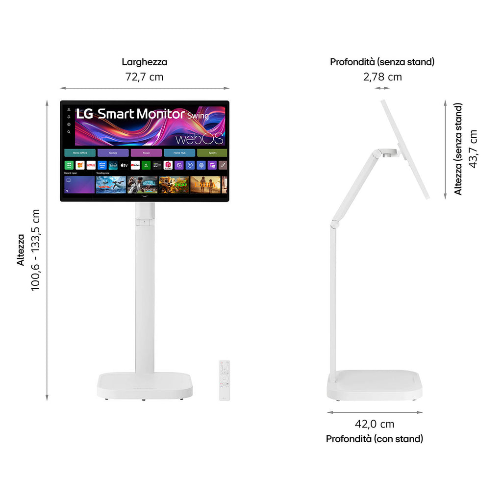 LG 32U889SA-W Écran 4K tactile 32" blanc