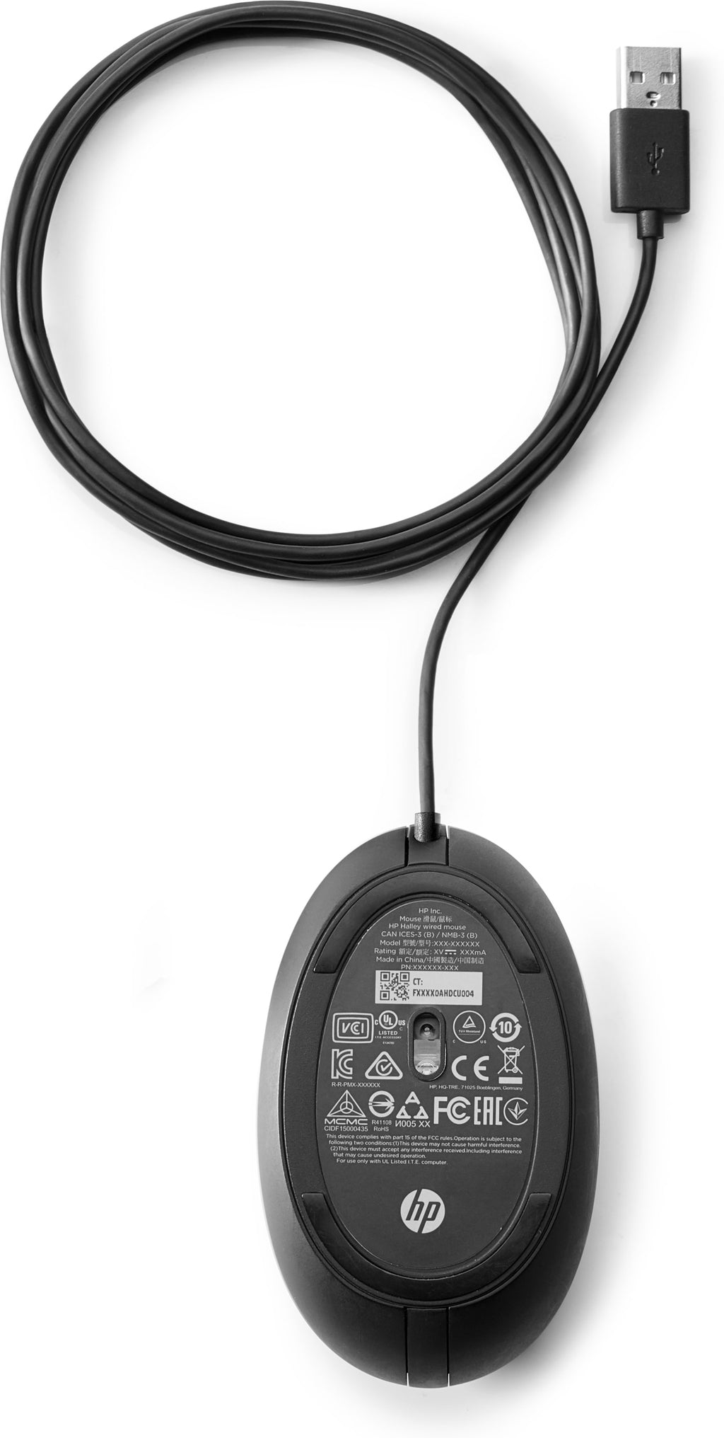 Souris HP Desktop 320M filaire USB 3 boutons