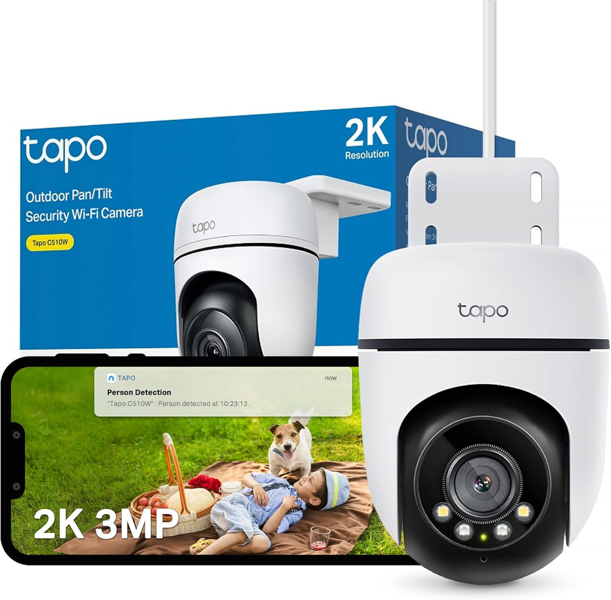 Caméra surveillance extérieure TP-LINK Tapo C510W 2K Wi-Fi