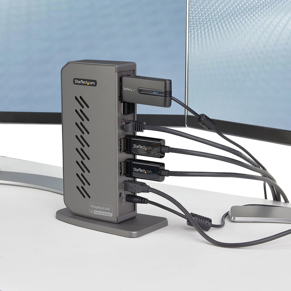 Station d'accueil USB 3.0 hybride 4K double écran