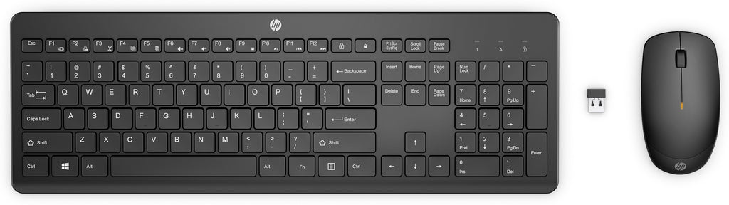 Ensemble clavier souris HP 235 sans fil 2.4 GHz noir