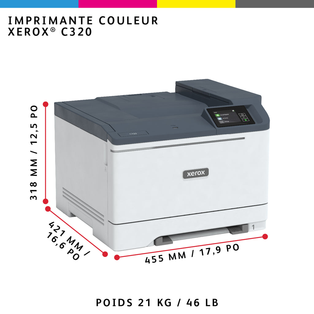 Imprimante Xerox C320V_DNI couleur laser A4/Legal Wi-Fi