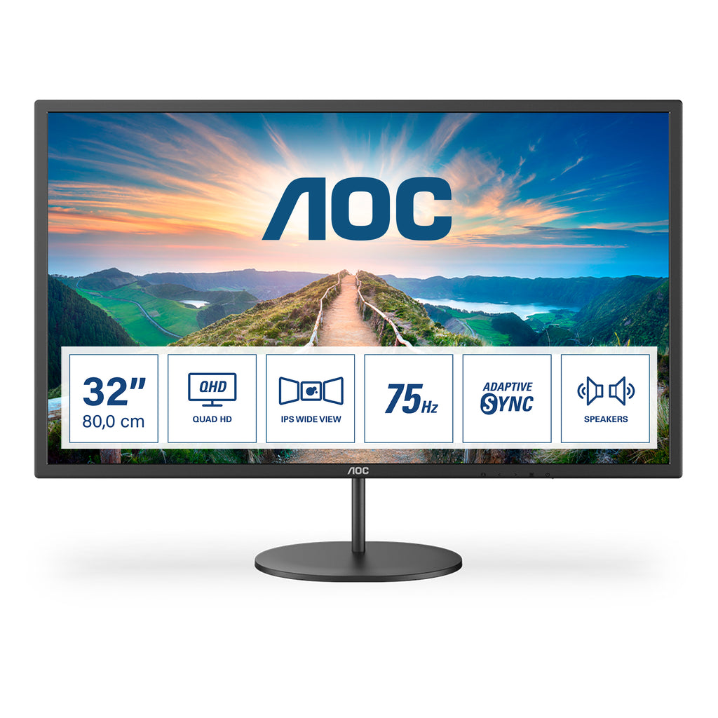AOC Q32V4 Écran LED 32" QHD 75Hz IPS - Achetez en ligne