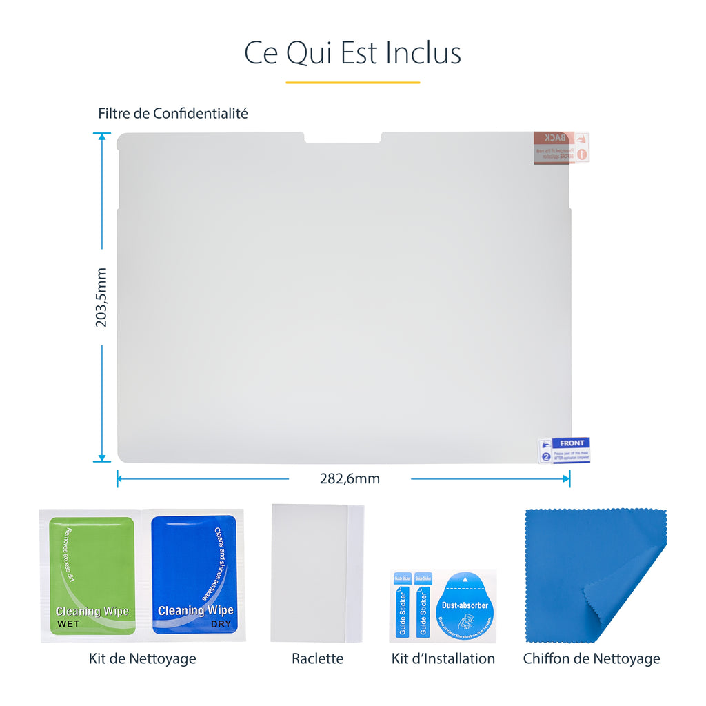 Filtre confidentialité 13" Surface Pro 8/9/X - STARTECH