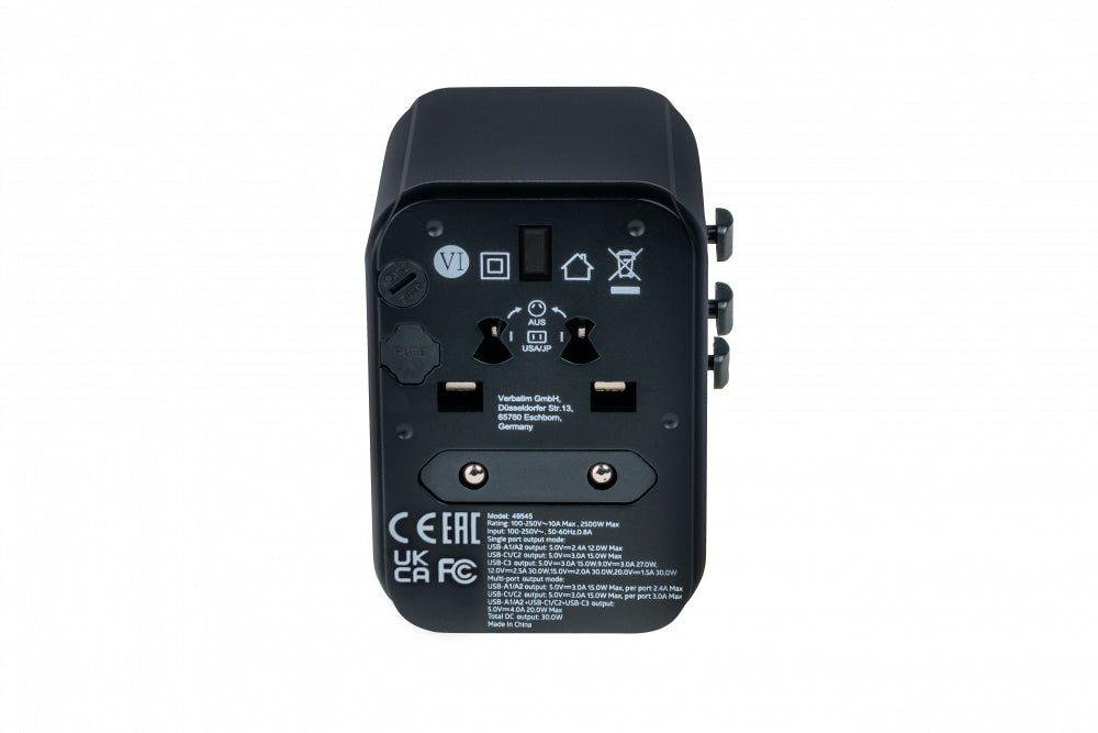 Adaptateur secteur Verbatim 30W PD3.0 QC3.0 4 ports