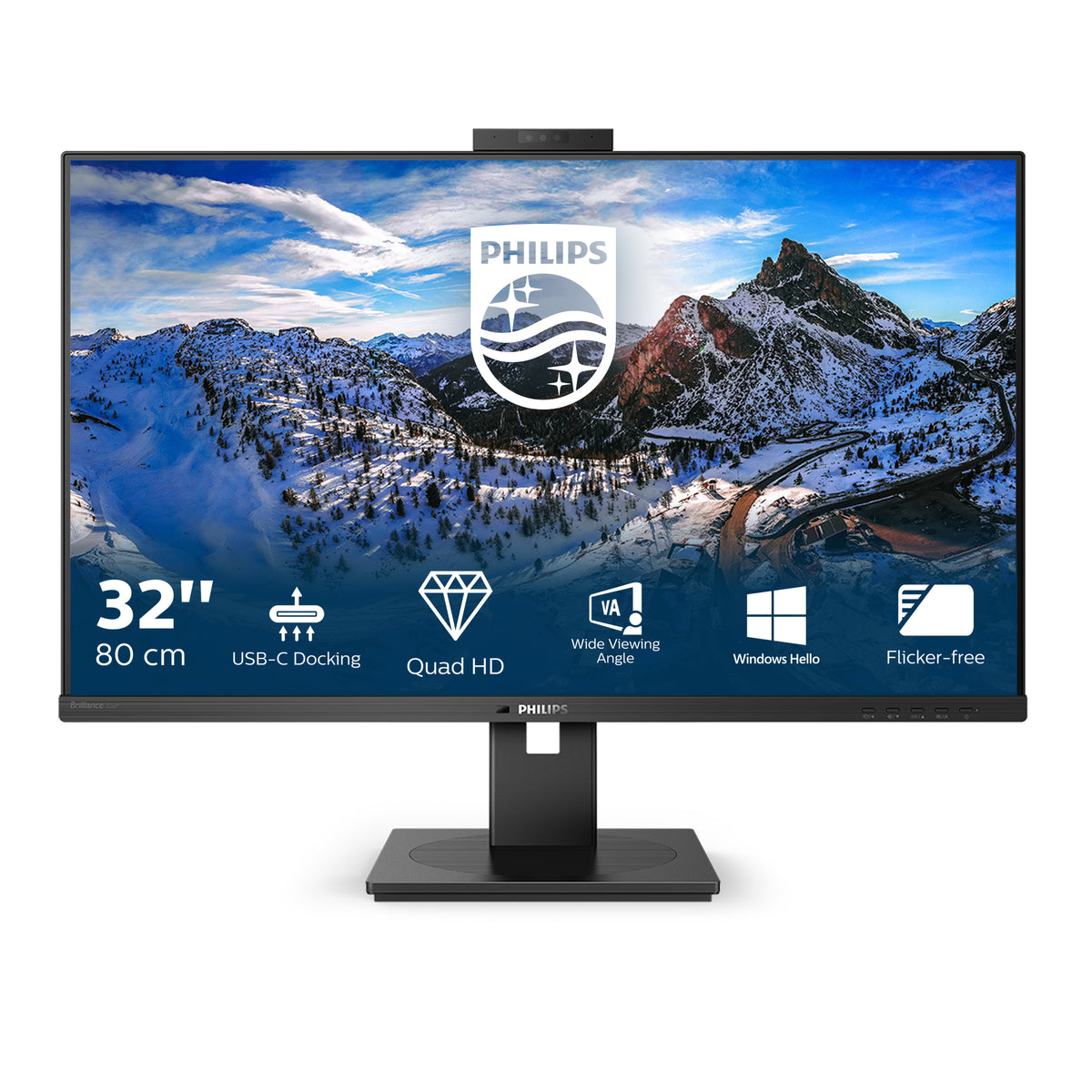 Écran LED Philips 32" QHD IPS - 75 Hz - 2xHDMI
