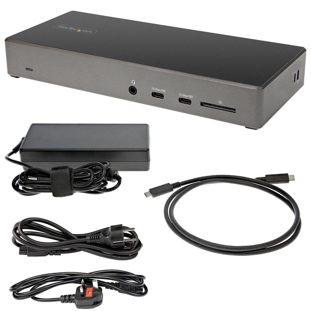 Station d'accueil USB-C 3 écrans 4K 100W | StarTech DK31C2DHSPDUE