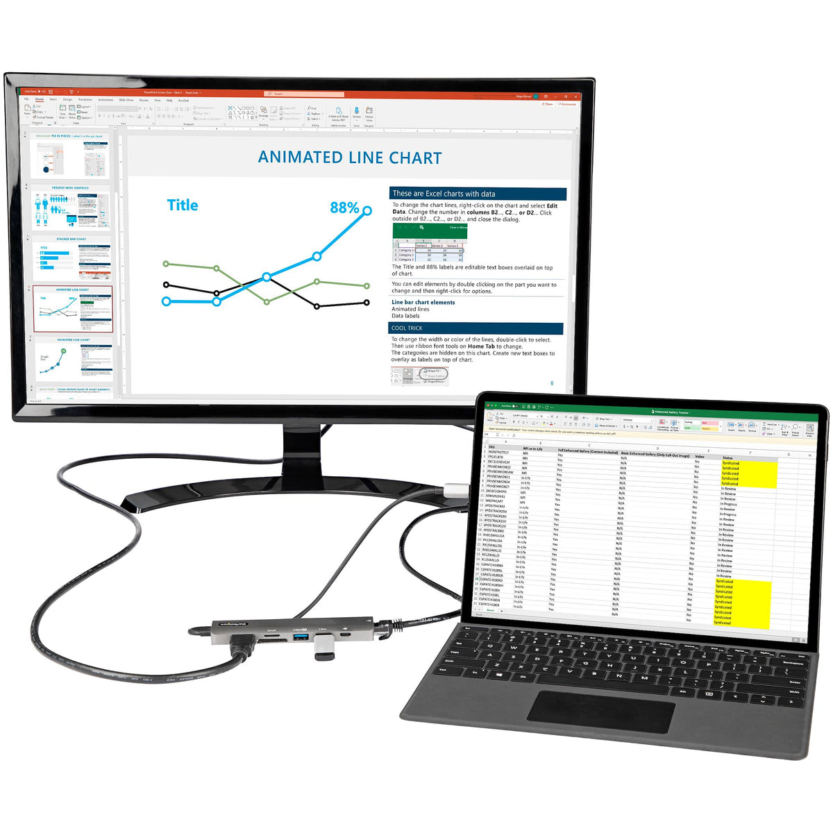 Dock USB-C 4K 60Hz 100W | Hub StarTech DKT30CHSDPD