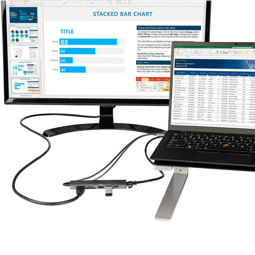 Dock USB-C 4K 60Hz 100W | Hub StarTech DKT30CHSDPD
