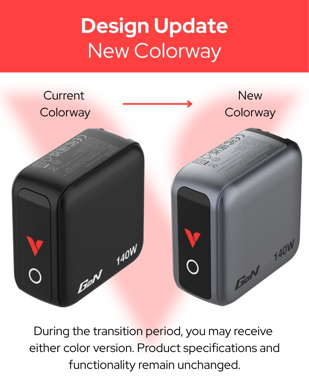 Adaptateur secteur GaN 140W Verbatim - Power Delivery 3.0