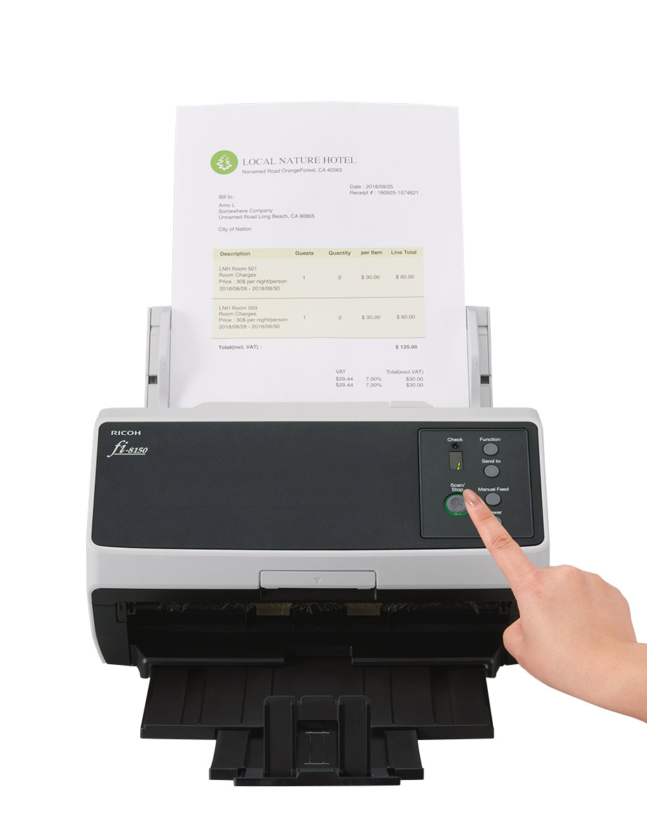 Ricoh fi-8150 Scanner - 50 ppm - 600 dpi - Recto-verso