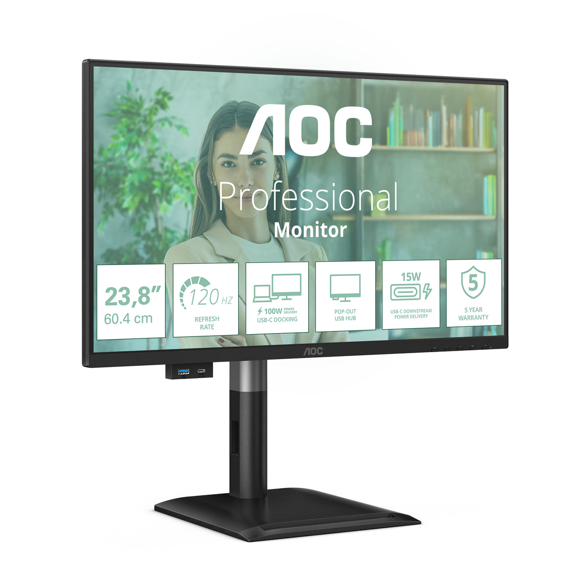AOC ProLine 24P4CV - Moniteur 24" Full HD 120Hz - Noir