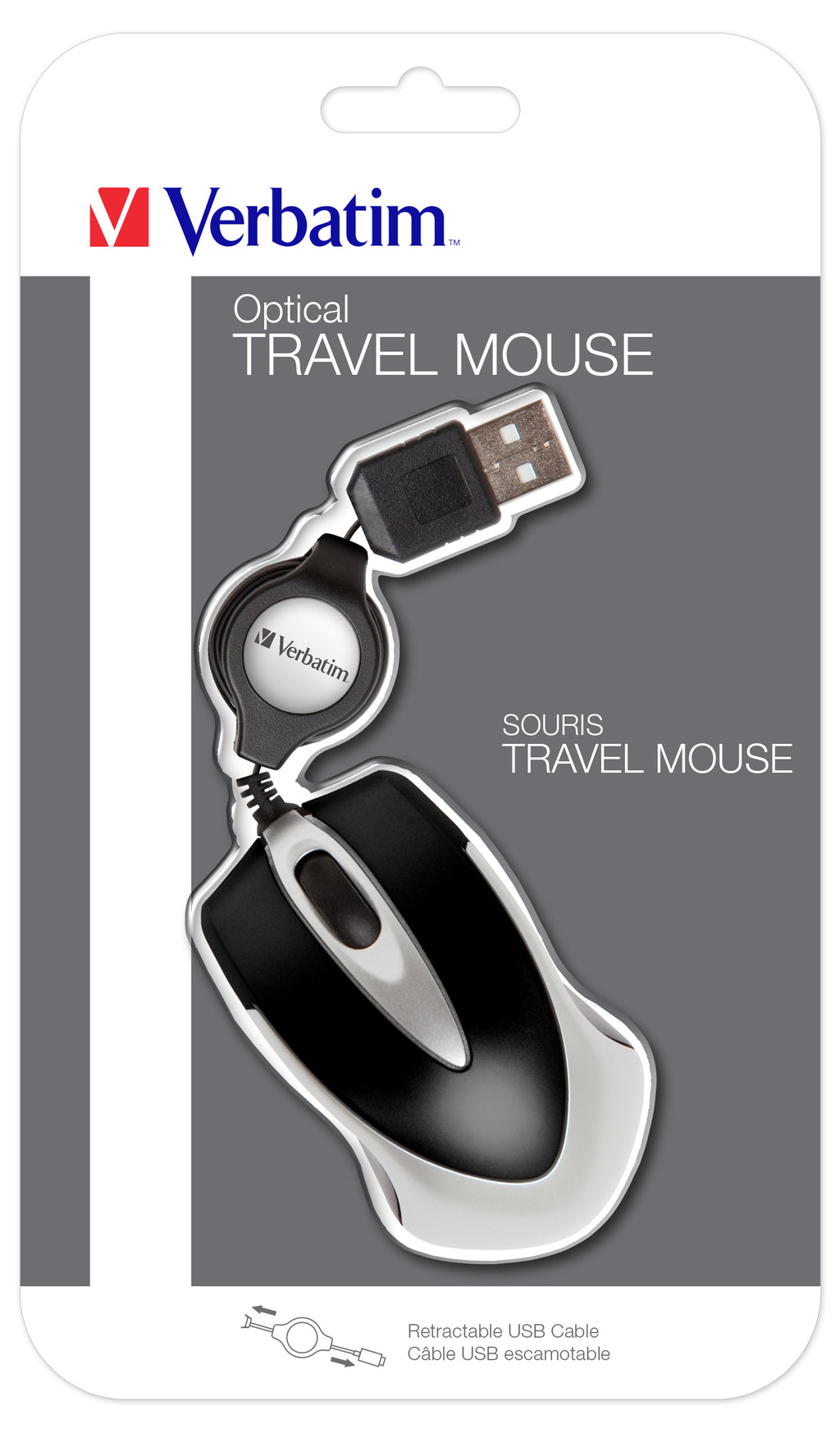 Souris optique filaire Verbatim Go Mini - Noir