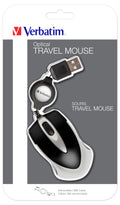 Souris optique filaire Verbatim Go Mini - Noir
