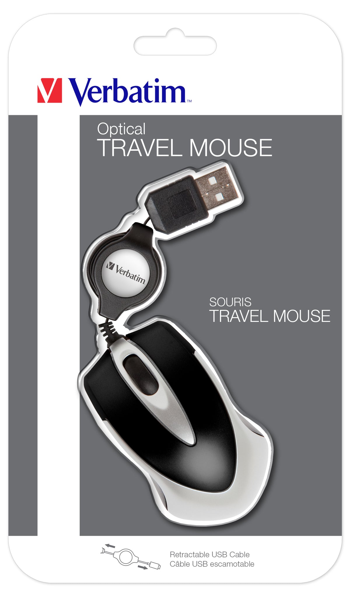Souris optique filaire Verbatim Go Mini - Noir