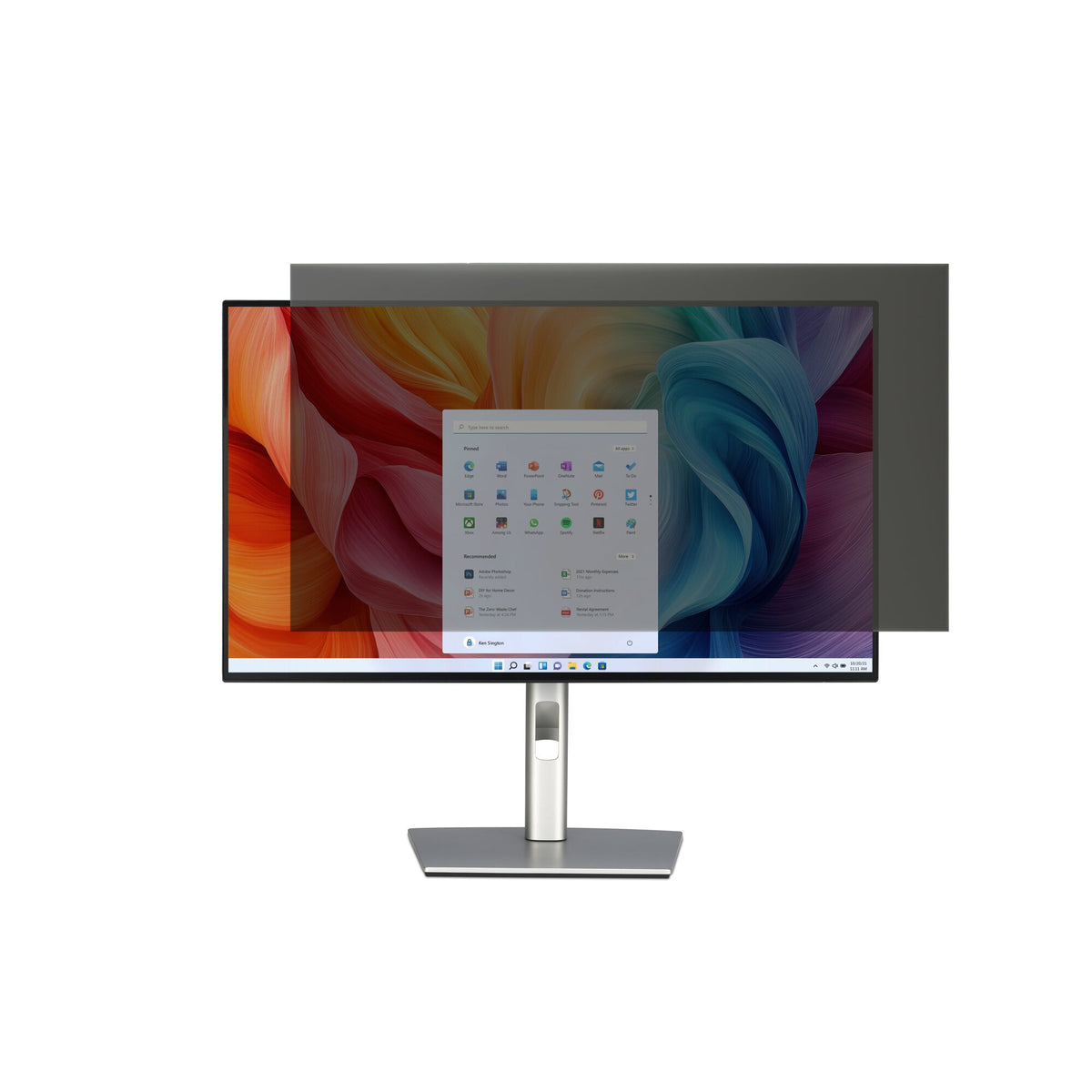 Filtre anti-indiscrétion Kensington 24" - Confidentialité garantie