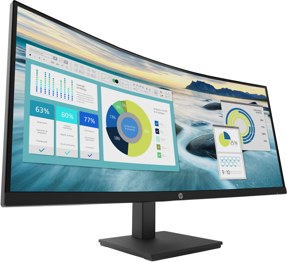 HP P34hc G4 - Écran incurvé 34" WQHD - 60 Hz