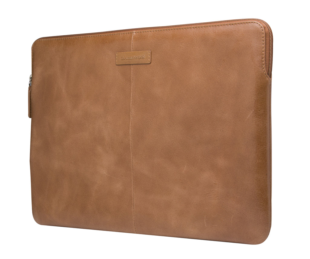 Housse MacBook Pro 14.2" - Cuir brun clair - DBRAMANTE1928
