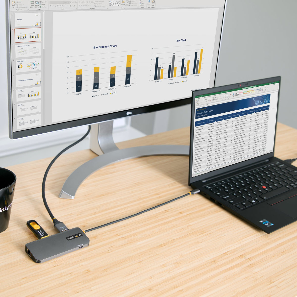 Station d'accueil USB-C 1GbE | STARTECH