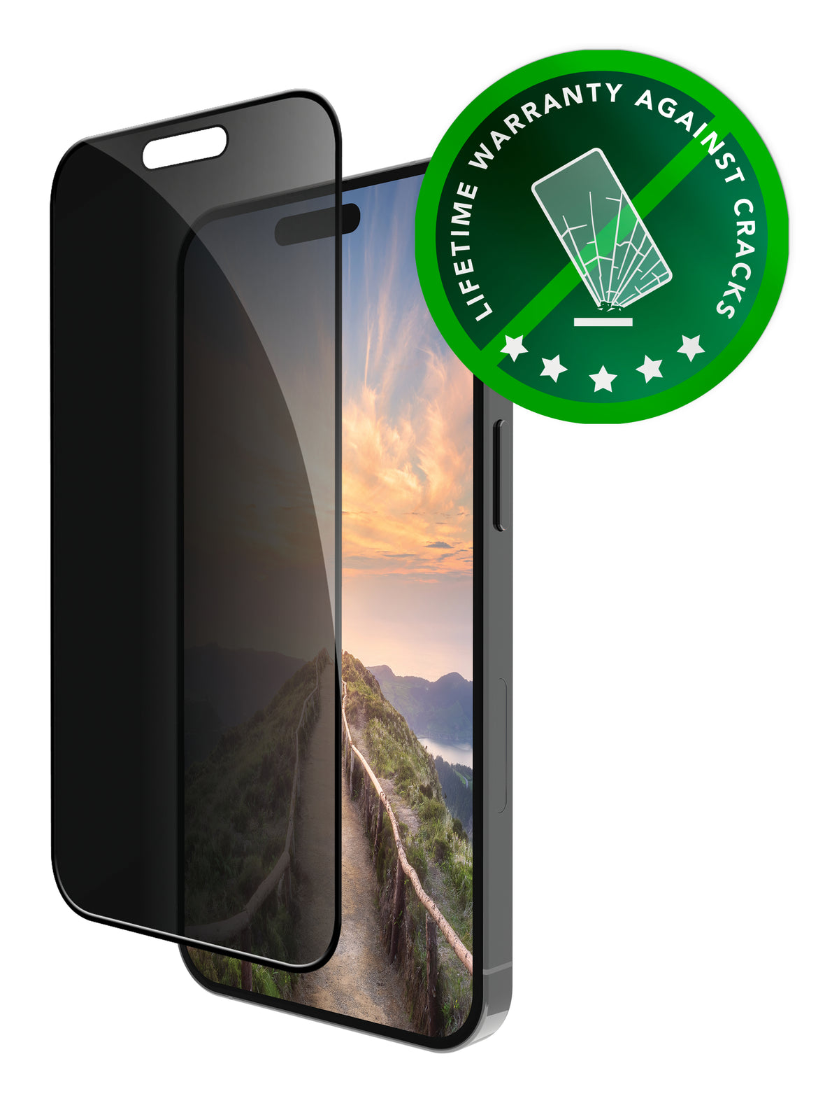 Protection écran iPhone 16 avec filtre confidentialité - DBRAMANTE1928