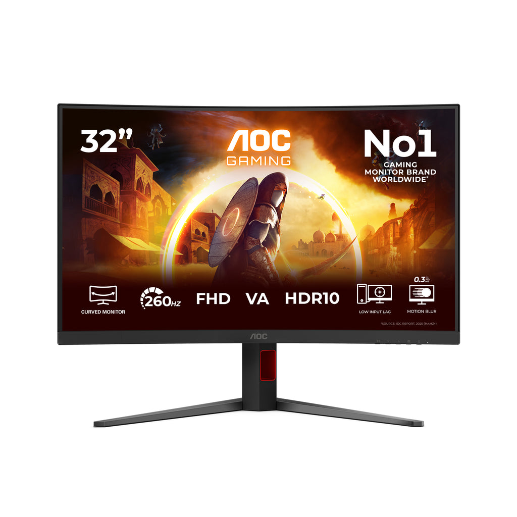 Écran gaming AOC 32" incurvé 240Hz Full HD HDR10