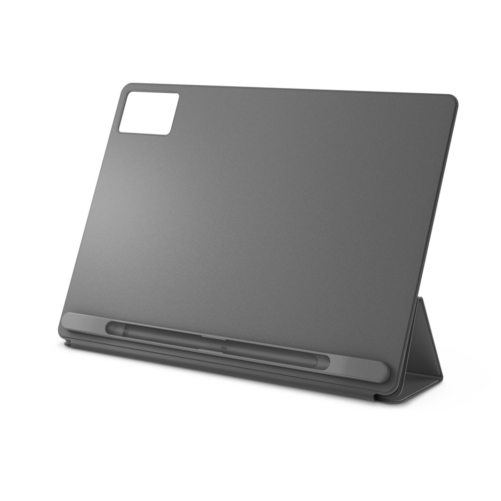 Étui rabat PU gris luna pour Lenovo Idea Tab Plus & Tab K12