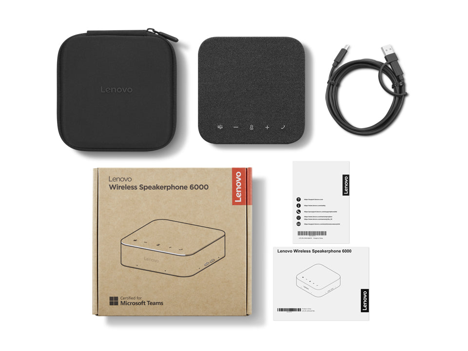 Haut-parleur mains-libres Lenovo 6000 - Bluetooth USB-C - Teams