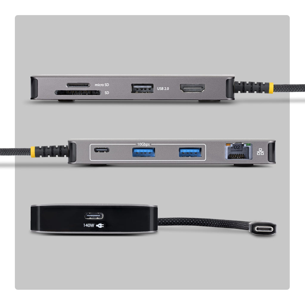 Station d'accueil Startech USB-C 3.2 Gen 2 140W HDMI 10GbE
