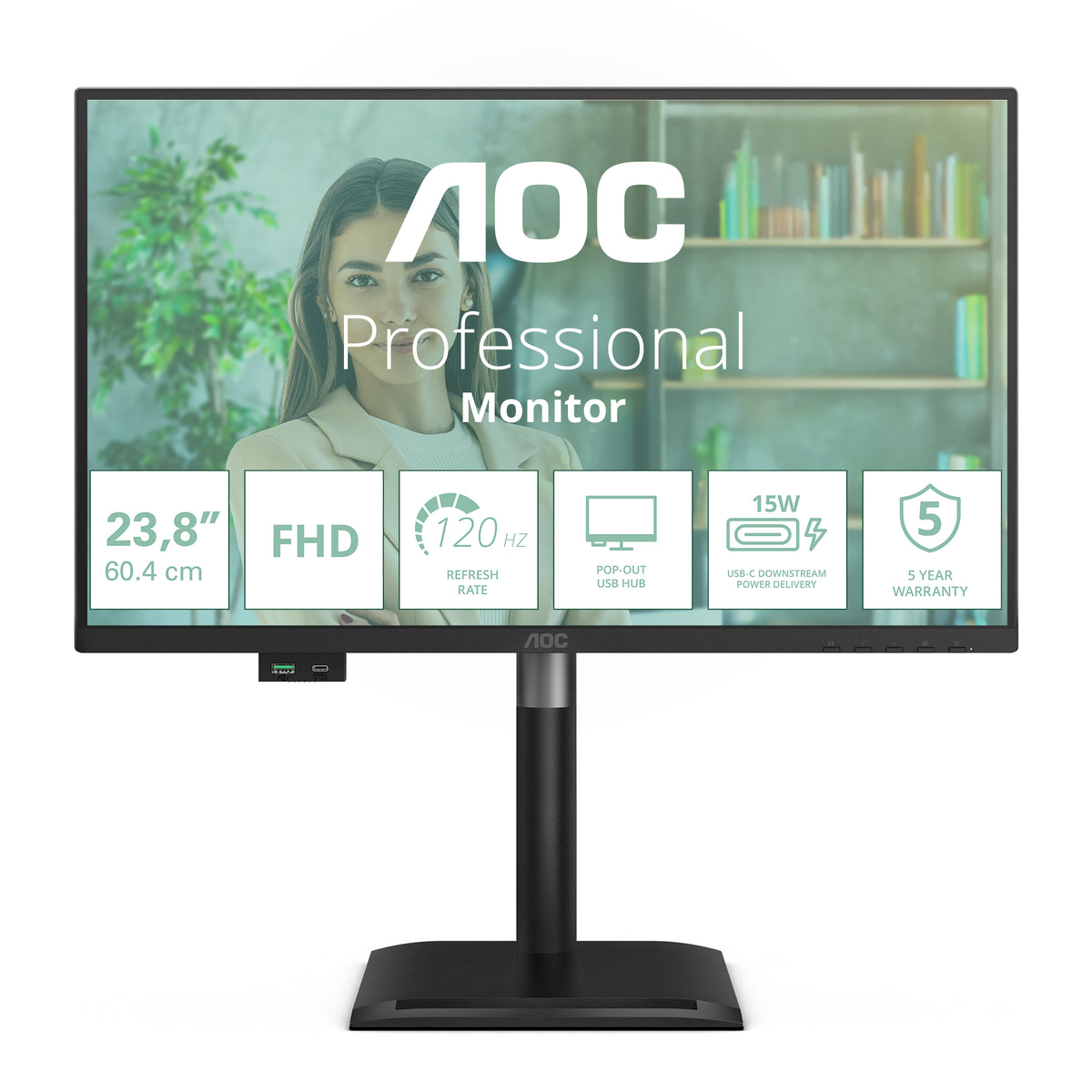 AOC 24P4U Écran LED 24" Full HD 120Hz IPS