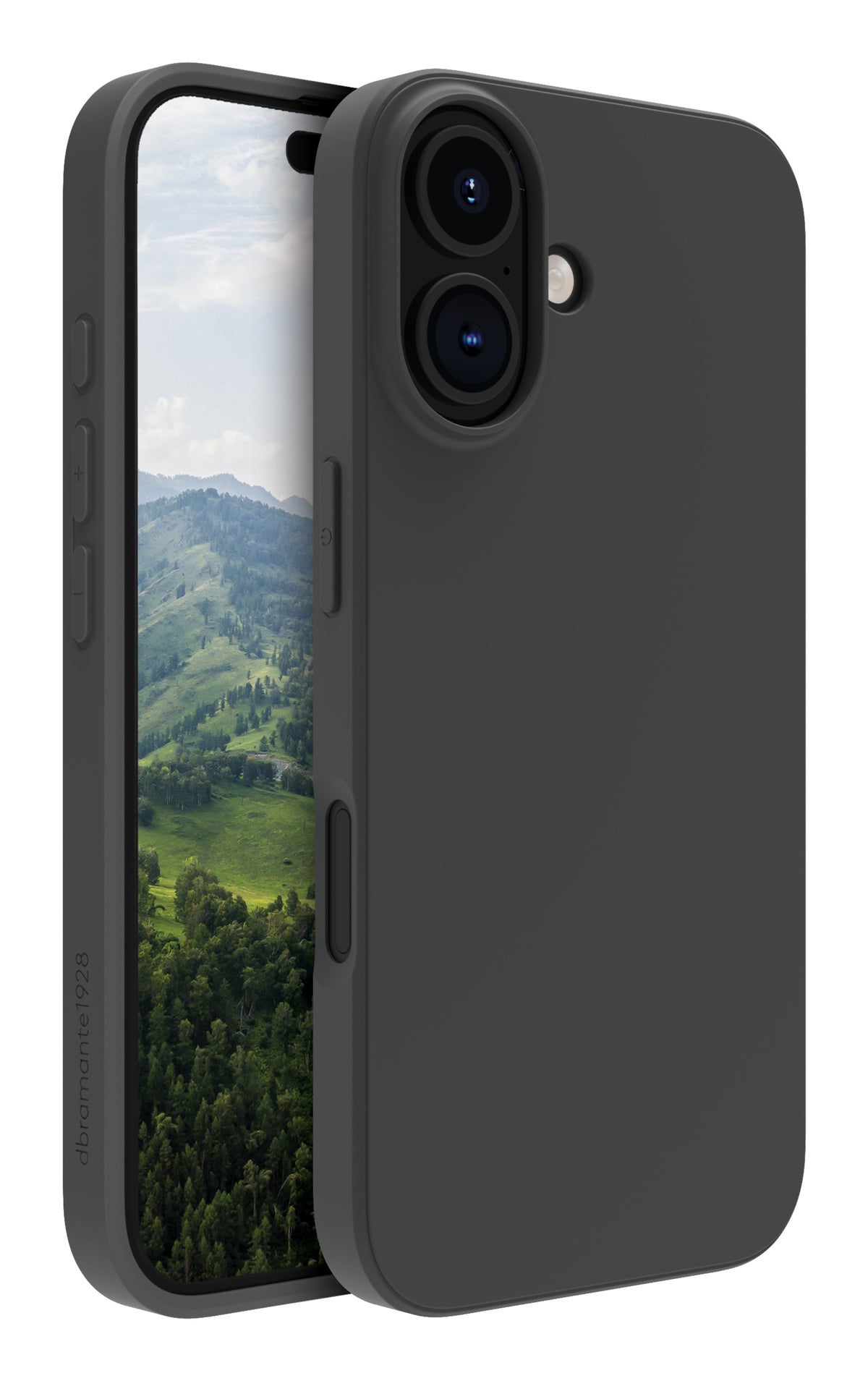 Coque iPhone 16 noir nuit DBRAMANTE1928 - Protection premium