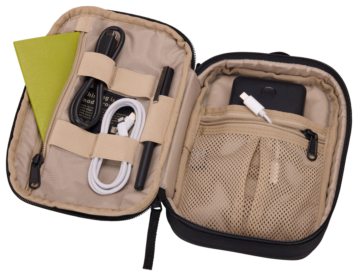Boîtier accessoires polyester recyclé noir - Case Logic