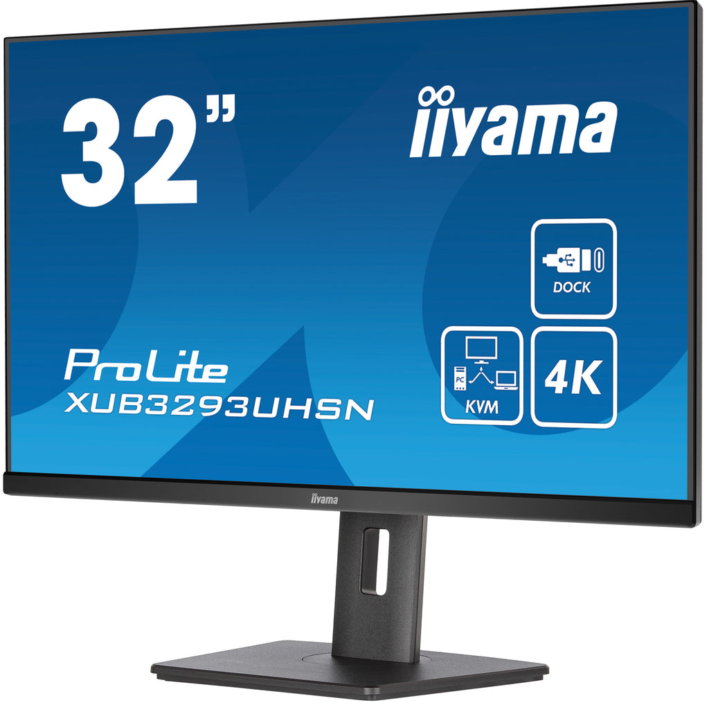 Moniteur IIYAMA 31,5" 4K UHD IPS - Docking USB-C & KVM