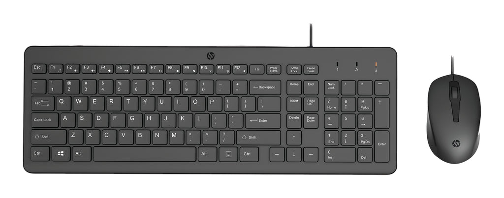 Ensemble clavier souris HP 150 USB Français noir
