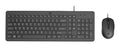 Ensemble clavier souris HP 150 USB Français noir