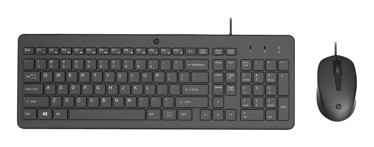 Ensemble clavier souris HP 150 USB Français noir