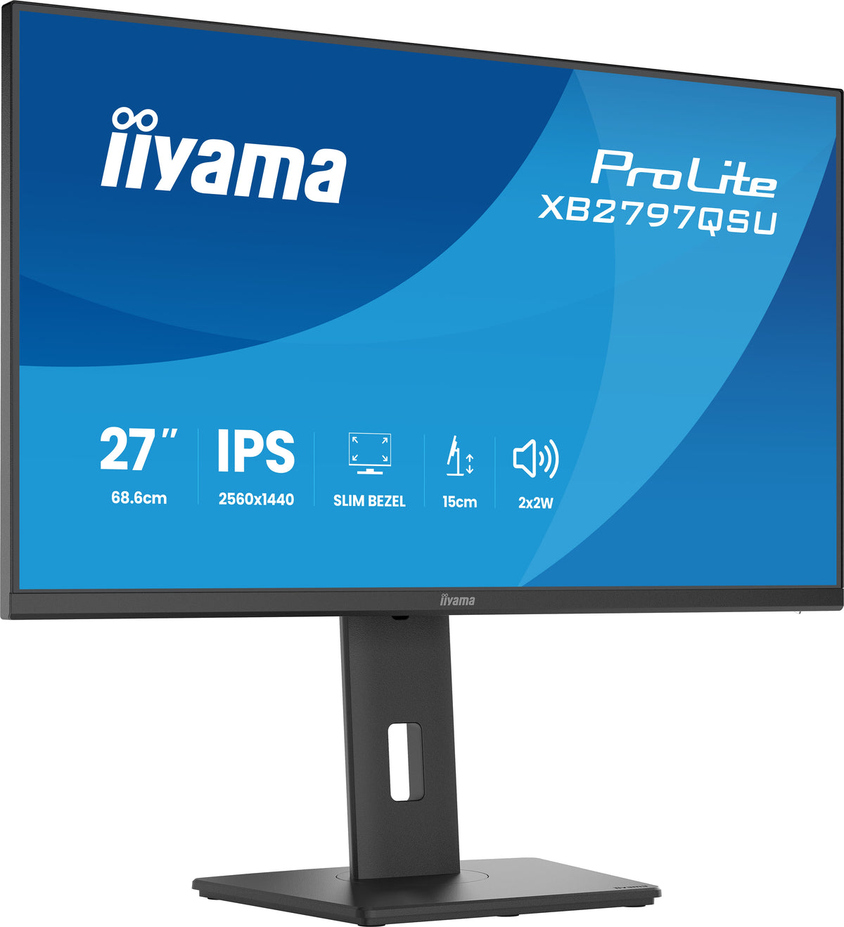 Écran LED IIYAMA 27" QHD - 75Hz - IPS - 1ms