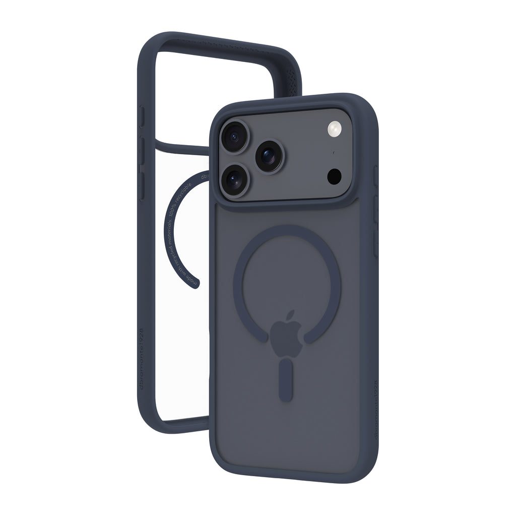 Coque iPhone 17 Pro Max MagSafe bleu transparent - DBRAMANTE1928