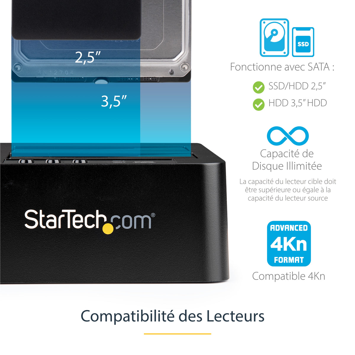 Duplicateur 2 baies SATA-300 StarTech | Clonage rapide